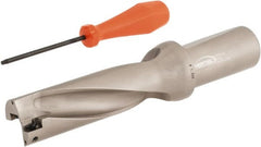 Hertel - 4-1/2" Max Drill Depth, 3xD, 1-1/2" Diam, Indexable Insert Drill - 2 Inserts, 1-1/2" Shank Diam, Straight Shank - Exact Tooling