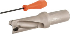 Hertel - 3" Max Drill Depth, 2xD, 1-1/2" Diam, Indexable Insert Drill - 2 Inserts, 1-1/2" Shank Diam, Straight Shank - Exact Tooling