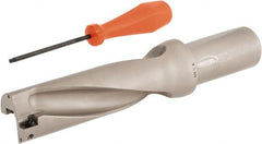 Hertel - 4-7/8" Max Drill Depth, 3xD, 1-5/8" Diam, Indexable Insert Drill - 2 Inserts, 1-1/2" Shank Diam, Straight Shank - Exact Tooling