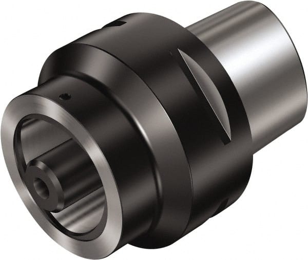 Sandvik Coromant - C10;C8 System Size, Modular Tool Holding System Adapter - 65mm Projection, 80mm Body Diam, 125mm OAL, Through Coolant - Exact Tooling