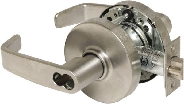 Sargent - Storeroom Lever Lockset - 2-3/4" Back Set, Steel, Brushed Chrome Finish - Exact Tooling