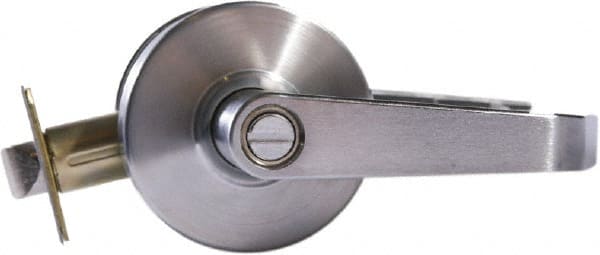 Arrow Lock - Entry Lever Lockset - 2-3/4" Back Set, Steel, Brushed Chrome Finish - Exact Tooling