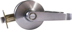 Arrow Lock - Entry Lever Lockset - 2-3/4" Back Set, Steel, Brushed Chrome Finish - Exact Tooling