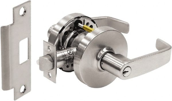 Sargent - Classroom Lever Lockset - 2-3/4" Back Set, Steel, Brushed Chrome Finish - Exact Tooling