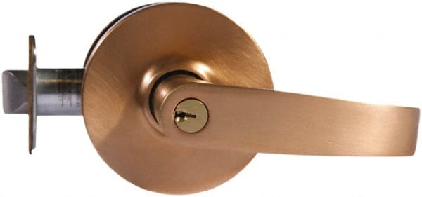Sargent - Entry Lever Lockset - 2-3/4" Back Set, Steel, Satin Bronze Finish - Exact Tooling