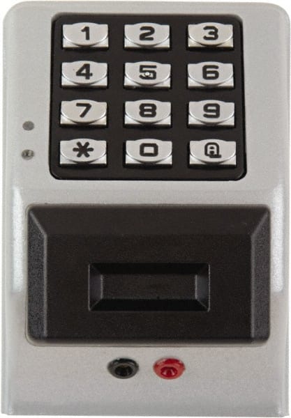 Alarm Lock - Combination Entry Lever Lockset - 2-3/4" Back Set, Steel, Silver Finish - Exact Tooling