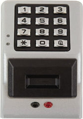Alarm Lock - Combination Entry Lever Lockset - 2-3/4" Back Set, Steel, Silver Finish - Exact Tooling