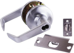 Arrow Lock - Storeroom Lever Lockset - 2-3/4" Back Set, Steel, Brushed Chrome Finish - Exact Tooling