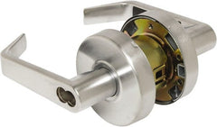 Arrow Lock - Entry Lever Lockset - 2-3/4" Back Set, Steel, Brushed Chrome Finish - Exact Tooling
