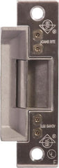 Adams Rite - 1.63" Long x 1" Wide, Satin Stainless Steel Finish, Electric Door Strike - 24 Volt, DC Power, Zinc Alloy - Exact Tooling
