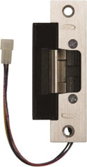 Rutherford - 4.88" Long x 1-1/4" Wide, Satin Stainless Steel Finish, Electric Door Strike - Field Selectable 12 or 24 VDC & 12-24 VAC, Corded Power, Zinc Alloy - Exact Tooling