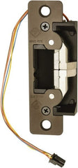 Adams Rite - 4.88" Long x 1-1/4" Wide, Dark Bronze Anodized Aluminum Finish, Electric Door Strike - Field Selectable 12 or 24 VDC & 12-24 VAC, VAC/VDC Power, Zinc Alloy - Exact Tooling