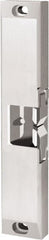 Hes - 9" Long x 3/4" Wide, Satin Stainless Steel Finish, Electric Door Strike - 12/24 VDC, VAC/VDC Power, Zinc Alloy - Exact Tooling