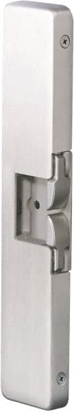 Hes - 9" Long x 1/2" Wide, Satin Stainless Steel Finish, Electric Door Strike - 12/24 VDC, VAC/VDC Power, Zinc Alloy - Exact Tooling