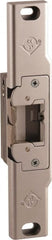 Adams Rite - 3.38" Long x 1" Wide, Clear Anodized Finish, Electric Door Strike - Field Selectable 12, 16, or 24 VAC/DC, AC/DC Power, Zinc Alloy - Exact Tooling