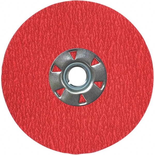 VSM - 7" Diam 7/8" Hole 60 Grit Fiber Disc - Medium Grade, Ceramic, 8,000 Max RPM, Series XF870 - Exact Tooling
