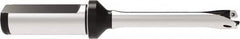 Allied Machine and Engineering - Series 12, 12 to 12.99mm Diam, 3/4" Diam Straight Shank with Flange, Straight Flute Spade Drill - 2-9/16" Max Depth, 5.7586" OAL, Standard Length, Through Coolant - Exact Tooling