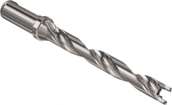 Seco - Crownloc Plus Series, 12 Head Connection, 8xD, 16mm Shank Diam, Drill Body - 120.2mm Body to Flange Length, SD408 Toolholder, 12mm Nose Diam, 108.2mm Flute Length - Exact Tooling
