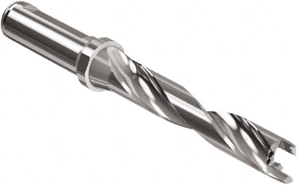 Seco - Crownloc Plus Series, 17 Head Connection, 5xD, 3/4" Shank Diam, Drill Body - 118.6mm Body to Flange Length, SD405 Toolholder, 17mm Nose Diam, 4" Flute Length - Exact Tooling