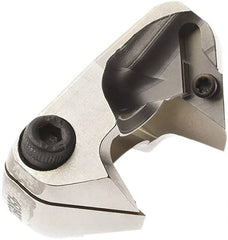 Seco - Series Crownloc Plus, 18mm ID, 40mm Overall Diam, 20mm OAL Drilling Chamfer Ring - VCGX090202 Insert, 45° Chamfer, 2 Inserts - Exact Tooling