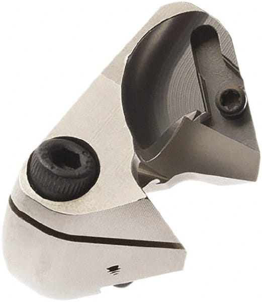 Seco - Series Crownloc Plus, 12.5mm ID, 40mm Overall Diam, 20mm OAL Drilling Chamfer Ring - VCGX090202 Insert, 45° Chamfer, 2 Inserts - Exact Tooling