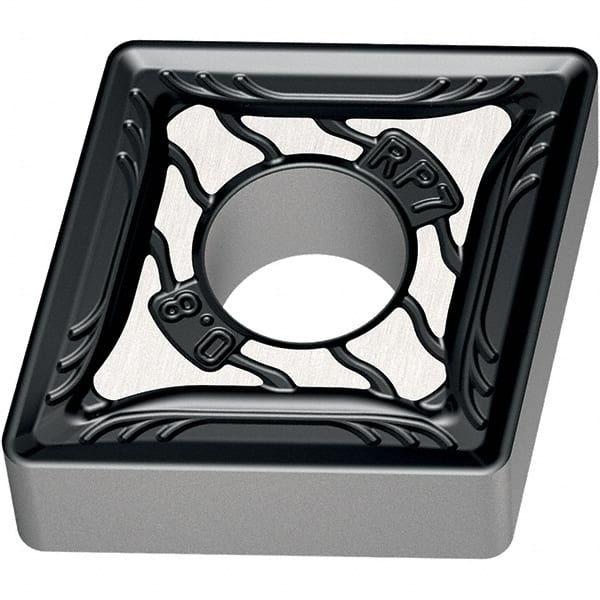 Walter - CNMG RP7 Grade WPP20S Turning Insert - TiCN+Al2O3+(TiCN) Finish, 80° Rhombic, 12.7mm Inscr Circle, 4.76mm Thick, 0.8mm Corner Radius - Exact Tooling