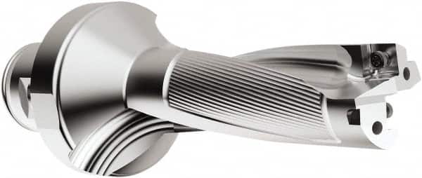 Seco - 45mm Max Drill Depth, 3xD, 15mm Diam, Indexable Insert Drill - 2 Inserts, 28mm Shank Diam, Straight Shank - Exact Tooling