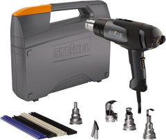 Steinel - 120 to 1,100°F Heat Setting, 4 to 13 CFM Air Flow, Heat Gun Kit - 120 Volts, 13.2 Amps, 1,500 Watts, 6' Cord Length - Exact Tooling