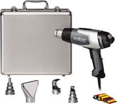 Steinel - 120 to 1,150°F Heat Setting, 4 to 13 CFM Air Flow, Heat Gun Kit - 120 Volts, 13.3 Amps, 1,600 Watts, 6' Cord Length - Exact Tooling