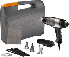 Steinel - 120 to 1,200°F Heat Setting, 4 to 13 CFM Air Flow, Heat Gun Kit - 120 Volts, 13.5 Amps, 1,600 Watts, 6' Cord Length - Exact Tooling