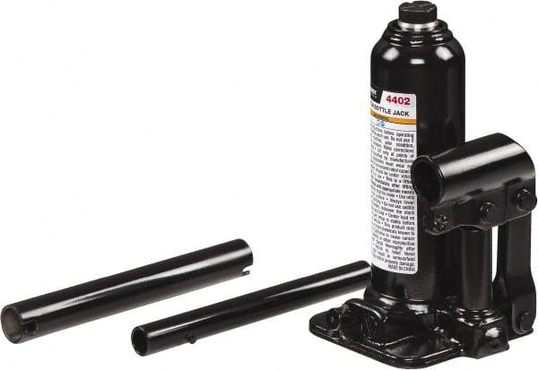 Sunex Tools - 2 Ton Capacity Bottle Jack - 7.1" to 13.6" High, 3.9" Long x 3.66" Wide Base - Exact Tooling