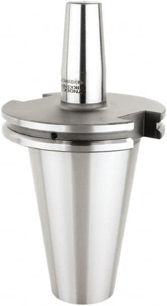 Lyndex - 1/8" Hole Diam, CAT40 Taper Shank Shrink Fit Tool Holder & Adapter - 3.15" Projection, 0.39" Nose Diam, Through Coolant - Exact Tooling