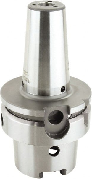 Lyndex - 0.4724" Hole Diam, HSK63A Taper Shank Shrink Fit Tool Holder & Adapter - 4.7244" Projection, 0.9449" Nose Diam, Through Coolant - Exact Tooling