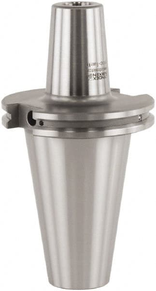 Lyndex - 0.1181" Hole Diam, CAT50 Taper Shank Shrink Fit Tool Holder & Adapter - 3.145" Projection, 0.3937" Nose Diam, Through Coolant - Exact Tooling