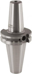 Lyndex - 1/2" Hole Diam, CAT40 Taper Shank Shrink Fit Tool Holder & Adapter - 3.15" Projection, 0.94" Nose Diam, Through Coolant - Exact Tooling