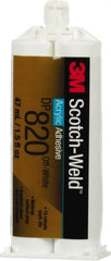 3M - 48.5 mL Cartridge Two Part Acrylic Adhesive - 15 to 20 min Working Time - Exact Tooling