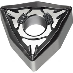 Walter - WNMG FM5 Grade WSM10S Turning Insert - TiAlN+Al2O3+(Al) Finish, 80° Trigon, 12.7mm Inscr Circle, 4.76mm Thick, 0.8mm Corner Radius - Exact Tooling