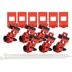 Brady - Pack of 6 Single-Pole Circuit Breaker Lockouts - Exact Tooling