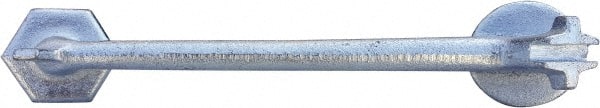 VizCon - 6" High x 2" Long x 2" Wide Barrier Drain Plug Wrench - Bright Finish, Silver, Use with 45032-O, 45032-W - Exact Tooling