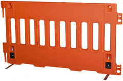 VizCon - 38" High x 6' Max Width Barrier - Polyethylene, Orange - Exact Tooling