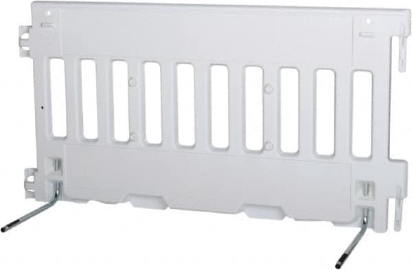 VizCon - 38" High x 6' Max Width Barrier - Polyethylene, White - Exact Tooling