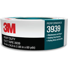 3M Heavy Duty Duct Tape 3939 Silver 48 mm × 54.8 m 9.0 mil Individually Wrapped Conveniently Packaged - Exact Tooling