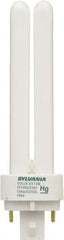 SYLVANIA - 13 Watt Fluorescent Residential/Office 2 Pin Lamp - 4,100°K Color Temp, 780 Lumens, CF13FF, 20,000 hr Avg Life - Exact Tooling
