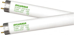 SYLVANIA - 32 Watt Fluorescent Tubular Medium Bi-Pin Lamp - 4,100°K Color Temp, 2,500 Lumens, T8, 22,000 hr Avg Life - Exact Tooling