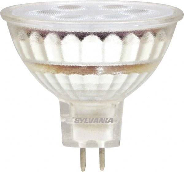 SYLVANIA - 5 Watt LED Flood/Spot 2 Pin Lamp - 3,000°K Color Temp, 350 Lumens, Shatter Resistant, MR16, 10,000 hr Avg Life - Exact Tooling