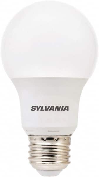 SYLVANIA - 6 Watt LED Residential/Office Medium Screw Lamp - 2,700°K Color Temp, 450 Lumens, Shatter Resistant, A19, 11,000 hr Avg Life - Exact Tooling