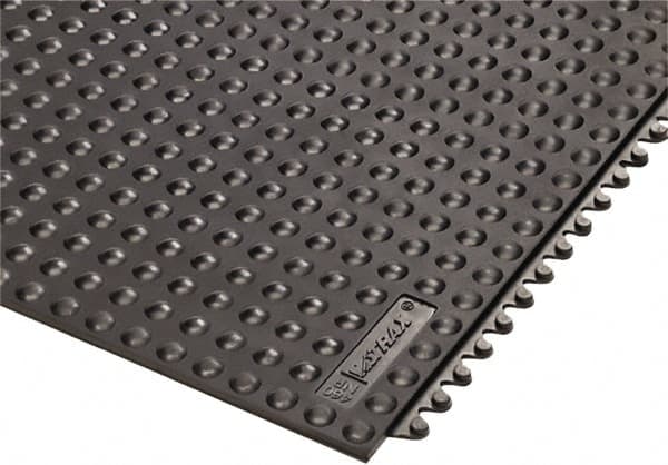 Notrax - 3' Long x 3' Wide x 5/8" Thick, Anti-Fatigue Modular Matting Tiles - 4 Interlocking Sides, Black, For Dry Areas, Series 460 - Exact Tooling