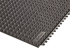 Notrax - 3' Long x 3' Wide x 5/8" Thick, Anti-Fatigue Modular Matting Tiles - 4 Interlocking Sides, Black, For Dry Areas, Series 460 - Exact Tooling
