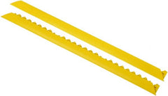 Notrax - 3' Long x 2" Wide x 5/8" Thick, Anti-Fatigue Modular Matting Tiles - Female, 4 Interlocking Sides, Yellow, For Dry Areas, Series 461 - Exact Tooling
