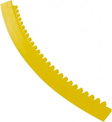 Notrax - 3' Long x 2" Wide x 5/8" Thick, Anti-Fatigue Modular Matting Tiles - Female, 4 Interlocking Sides, Yellow, For Dry Areas, Series 481 - Exact Tooling